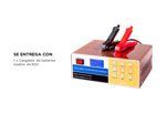 Cargador De Batería Para Auto Gadnic AV300 Mantenedor 12v - 24v Corte Automático Inteligente