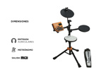 Batería electrónica junior Carlsbro Rock 50 de 3 piezas