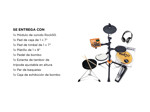 Batería electrónica junior Carlsbro Rock 50 de 3 piezas