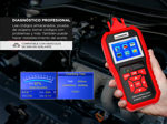 Scanner Automotriz Obd2 Y Analizador de Batería Konnwei KW890 Multimarca Función Oil Reset