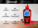 Escaner Automotriz Obd2 Y Analizador de Batería Konnwei KW880 Multimarca Función Battery Match