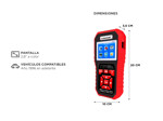 Escaner Automotriz Obd2 Y Analizador de Batería Konnwei KW880 Multimarca Función Battery Match