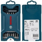 Juego Set De 25 Puntas Para Atornillador Bosch Mini X Line