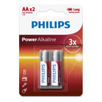 Pila Alcalina AA 1,5V Philips LR6P2B/77 Blister x2u