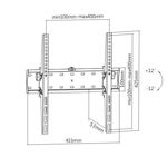 Soporte para TV GBS Bracket KL21G44T 40KG Inclinacion Desde 32 Hasta 55