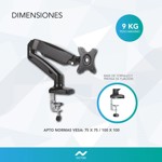 Soporte Tv /Monitor de Mesa Nictom SMH01 32" Articulado