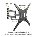 Soporte De Tv Móvil Con Brazo Extensible TV 32 a 55" Niviko 35Kg