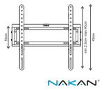Soporte Nakan Modelo Spl-495i, 32 A 60  Con Inclinación