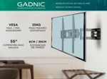 Soporte Tv LCD/LED Gadnic SP8  Hasta 55"