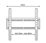 Soporte TV Fijo Nakan SPL484f de 32" a 60" hasta 35Kg