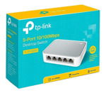 Switch Hub 5 Puertos Tp Link Tl Sf1005d Lan 10/100 Mbps Gtia