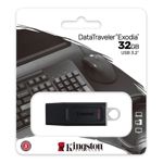 Pendrive Kingston 32GB 3.2 Exodia Negro DTX/32GB