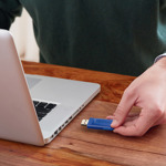 Pendrive 64 Gb Verbatim Retractable Azul Usb 2.0