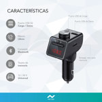 Transmisor Fm Nictom BF03 Bluetooth Receptor Cargador Usb  Manos Libres