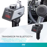 Transmisor Fm Nictom BF03 Bluetooth Receptor Cargador Usb  Manos Libres