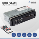 Estereo Fijo Auto Sd Mp3 Usb Radio Fm Bluetooth Autostereo