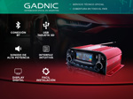 Potencia de Auto Gadnic Amplificador de Sonido Con Bluetooth