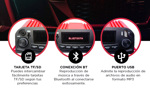 Potencia de Auto Gadnic Amplificador de Sonido Con Bluetooth