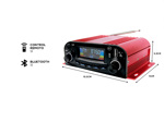 Potencia de Auto Gadnic Amplificador de Sonido Con Bluetooth