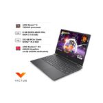 Notebook HP Victus 15.6" FHD Ryzen 5 con AMD RX 6550M, 8GB DDR5 y 512GB SSD