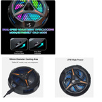 Cooler Enfriador Magnetico Iluminacion Rgb Tablet Notebook