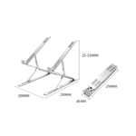 Soporte Base Notebook Aluminio Macbook Pro Air Regulable N8