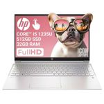 HP Core I5-1235 Notebook / 512 SSD + 32GB RAM 15 TOUCH FHD
