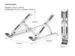 Soporte Base Para Notebook Gadnic Aluminio PC