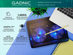 Cooler Notebook Gadnic Base Refrigerante Radiador Doble Ventilación