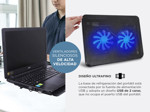 Cooler Notebook Gadnic Base Refrigerante Radiador Doble Ventilación