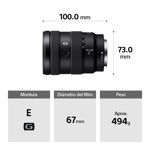 Lente objetivo Sony 16-55 mm f2.8 SEL1655G APS-C