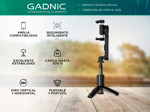 Estabilizador de Mano para Celular Gadnic con Rotación Vertical y Horizontal