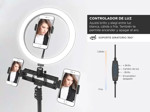 Aro de Luz Gadnic con Soporte para 3 Dispositivos