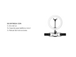 Aro de Luz Gadnic con Soporte para 3 Dispositivos