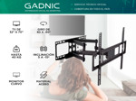 Soporte de Pared para TV Gadnic S-BRACK42 Movimiento Completo Montante Doble