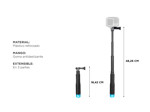 Palo Extensible Para Selfies Gadnic MNP65 Para Cámara Compacto