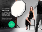 Softbox Gadnic Profesional 8 Lados Con Rotula Flash