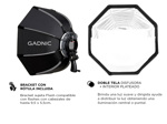 Softbox Gadnic Profesional 8 Lados Con Rotula Flash