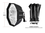 Softbox Gadnic Profesional 8 Lados Con Rotula Flash
