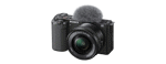 Cámara Digital Mirrorless Vlogger APS-C ZV-E10 + Lente Kit 16-50mm Color Negro