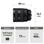 Lente Objetivo Sony Fe 20-70 mm F4 Sel2070G Full Frame