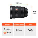 Lente Sony Zoom Gran Angular 16-35mm F2.8 1635GM2 Full Frame