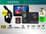 Kit Mascara Snorkel Gadnic + Camara Deportiva 4K