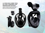 Kit Mascara Snorkel Gadnic + Camara Deportiva 4K
