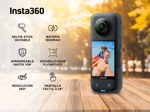 Cámara de Video Insta360 X3 57K negra sumergible