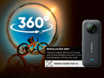 Cámara de Video Insta360 X3 57K negra sumergible