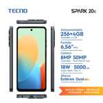 Celular Tecno Spark 20c 4/256gb Black
