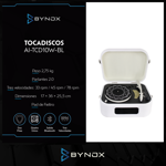 Tocadiscos Bynox con BTH - Cabezal Cerámico AI-TCD10W-BL