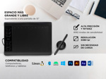 Tableta Gráfica Gadnic TBG123 10 x 6 Con 8192 Niveles De Presión Y 22 Accesos Directos