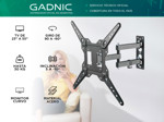 Soporte para Televisor de Pared Gadnic S-BRACK41 De Movimiento Completo